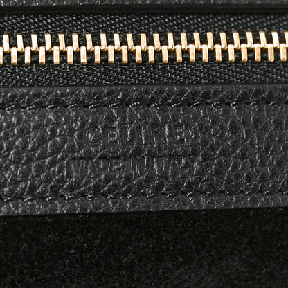 Celine Soft Grained Calfskin Medium Belt Cabas Phantom Black 6 of 9