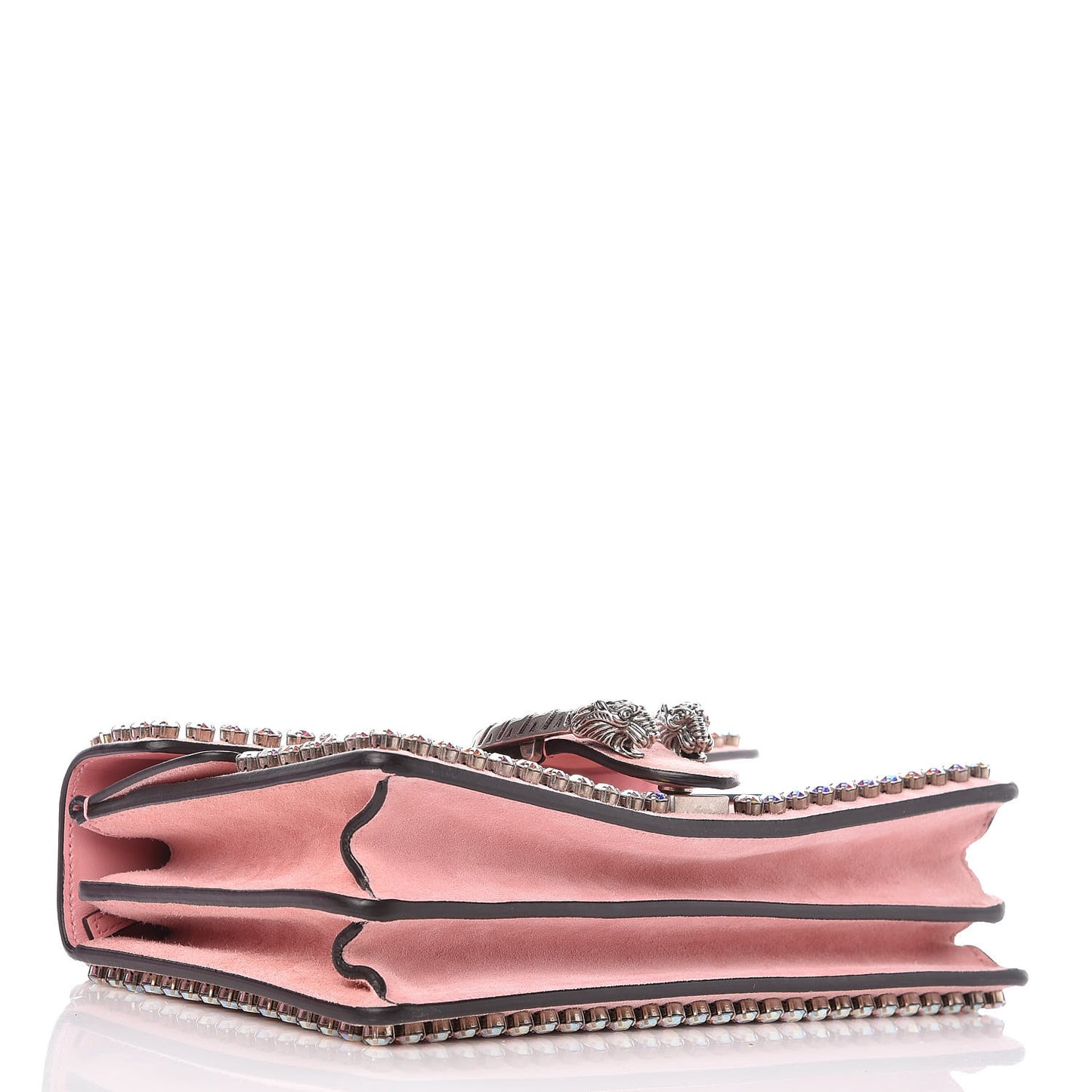 Suede Crystal Small Dionysus Shoulder Bag Peonia