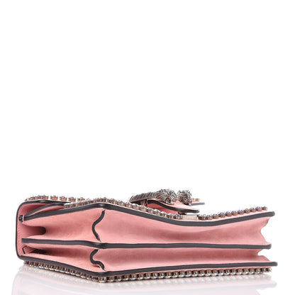 Gucci Suede Crystal Small Dionysus Shoulder Bag Peonia 4 of 10
