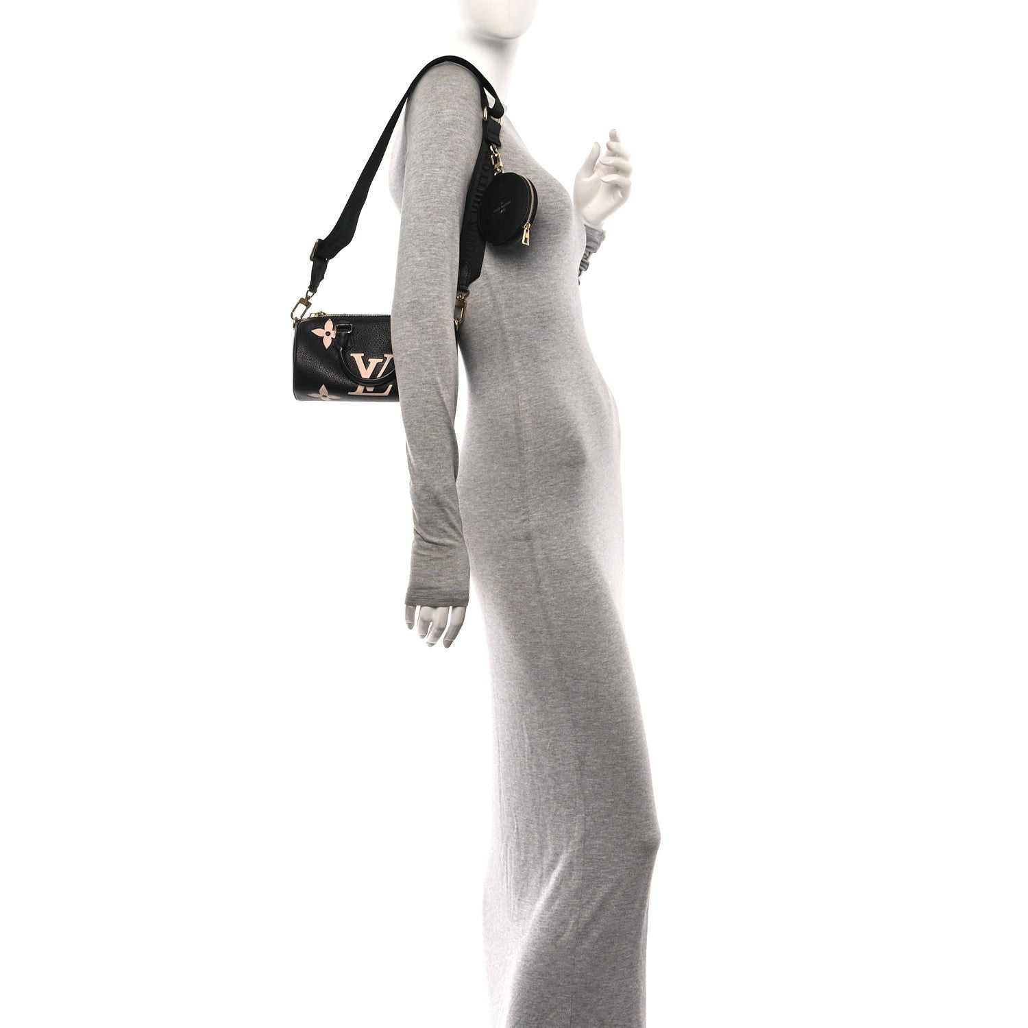 Louis Vuitton Empreinte Monogram Giant Papillon BB Black Beige 2 of 9