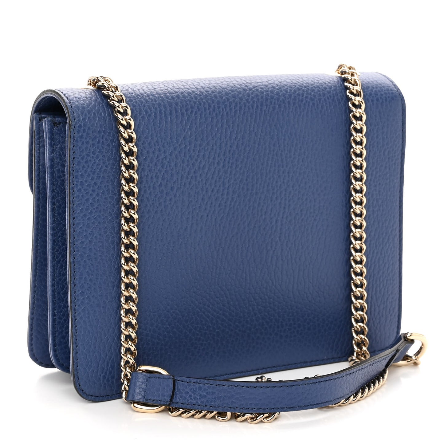 Dollar Calfskin Small Interlocking G Shoulder Bag Caspian