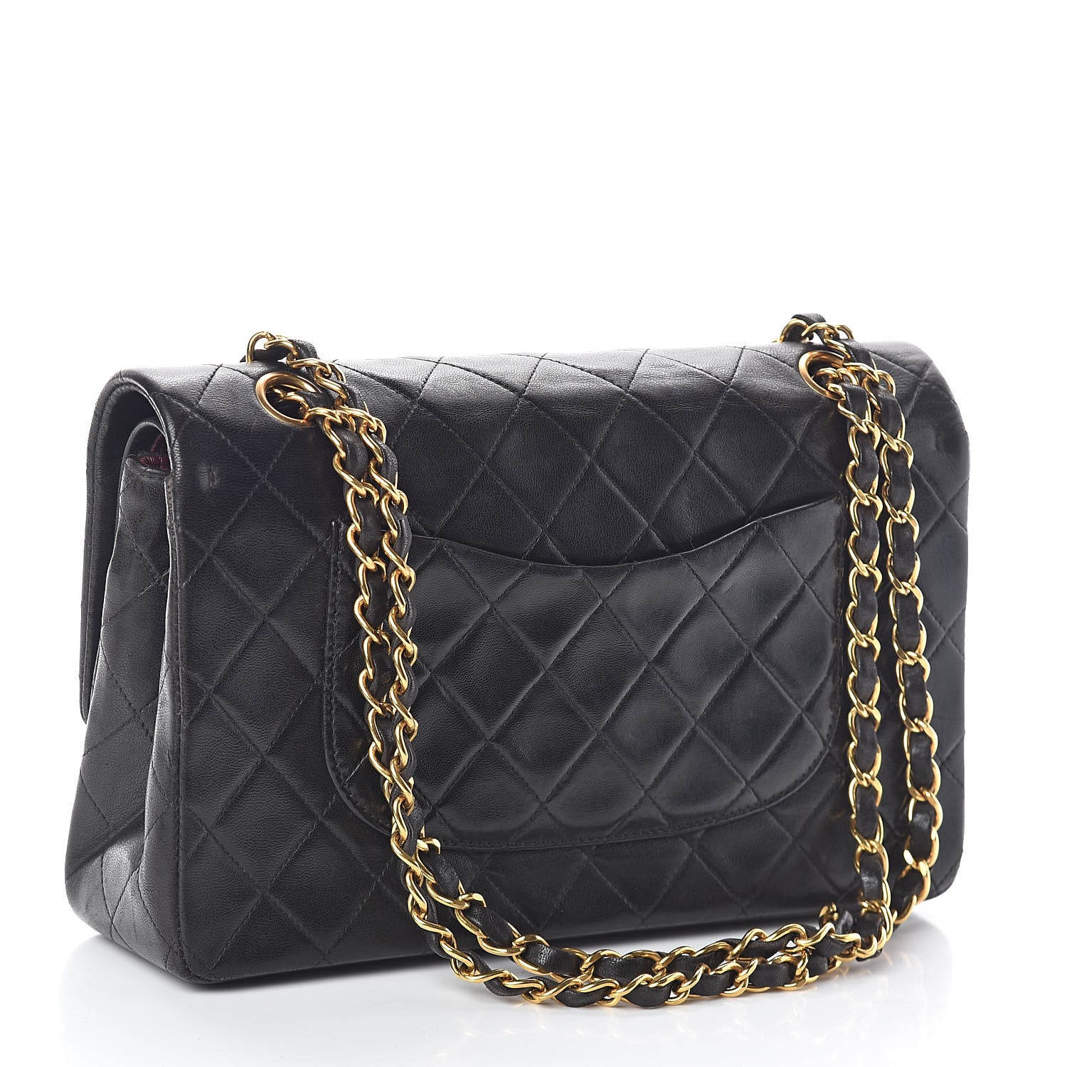 Chanel Lambskin Quilted Medium Double Flap Black 3 of 11