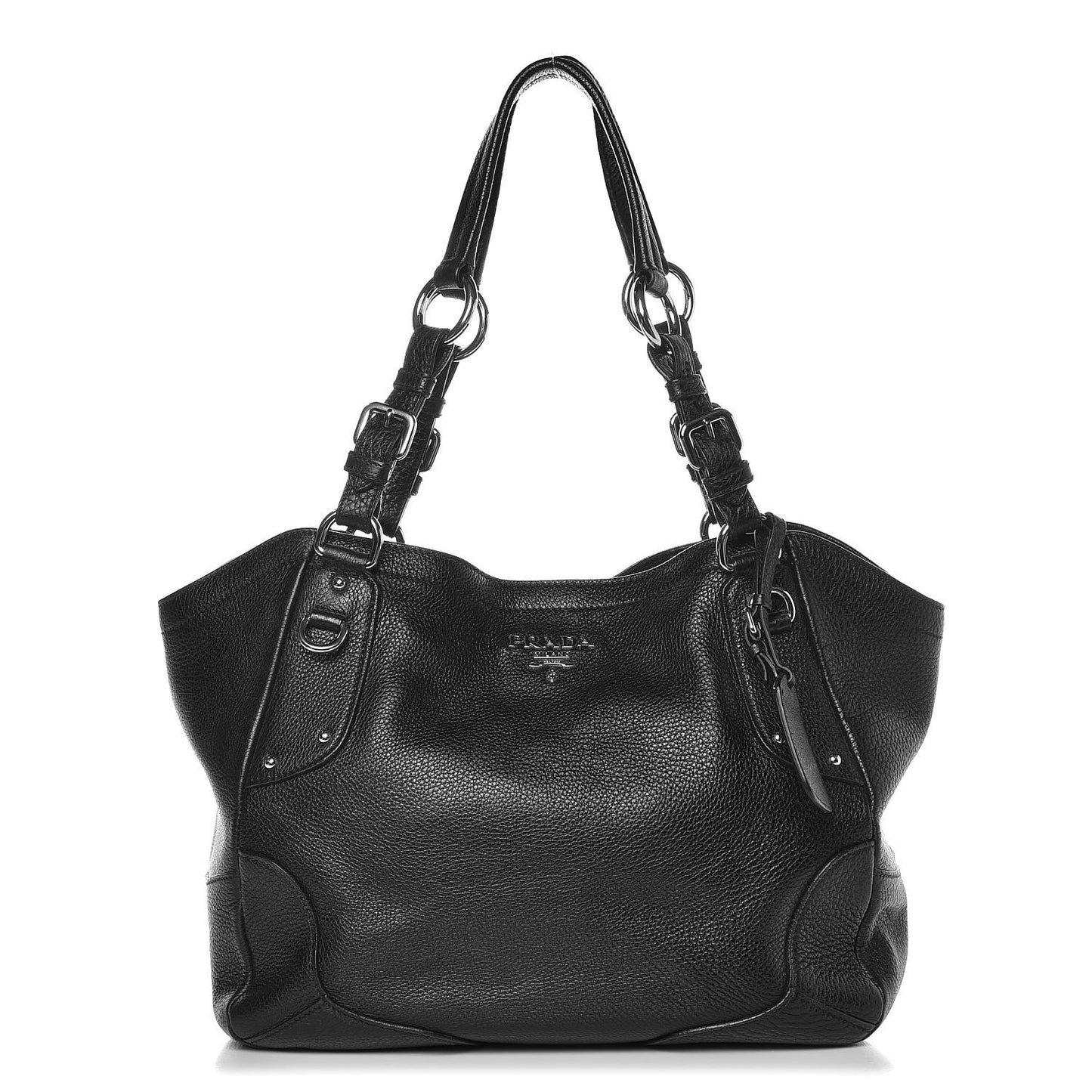 Vitello Daino Tote Nero Black
