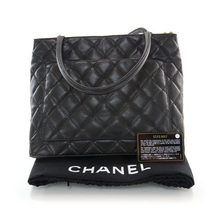 Chanel Caviar Medallion Tote Black 3 of 7