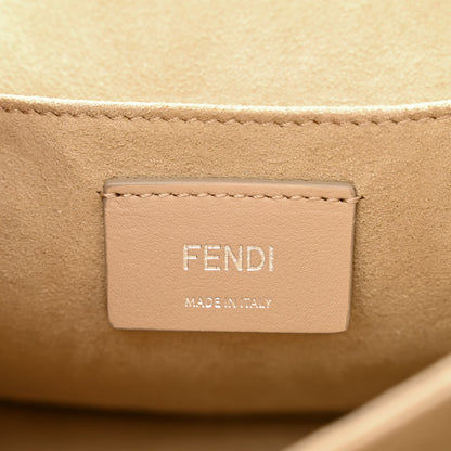 Fendi Calfskin Japanese Blossom Scalloped Studded Kan I Shoulder Bag 6 of 10