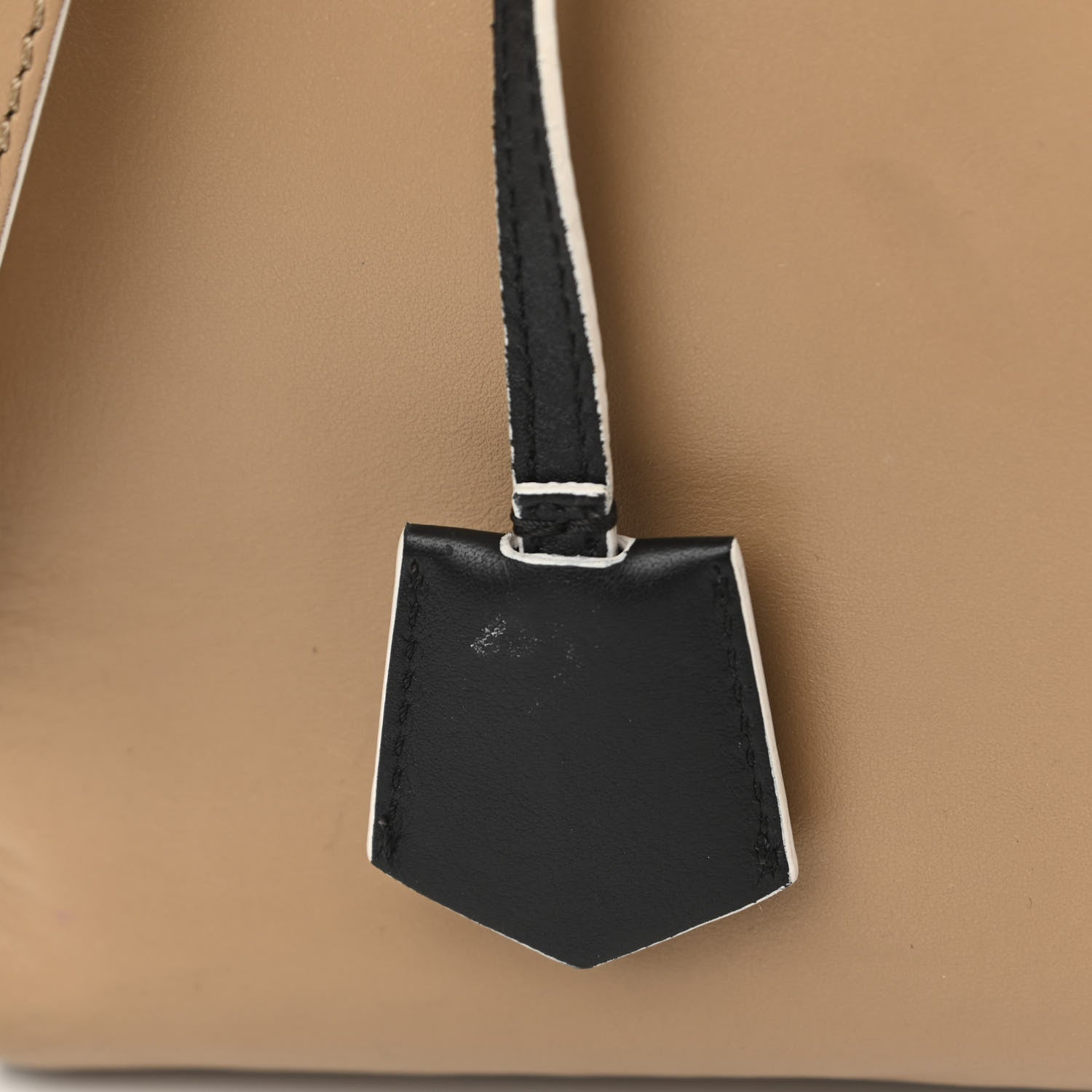 Fendi Vitello Baltico Dolce Petite 3Jours Tote Sand Black 13 of 18
