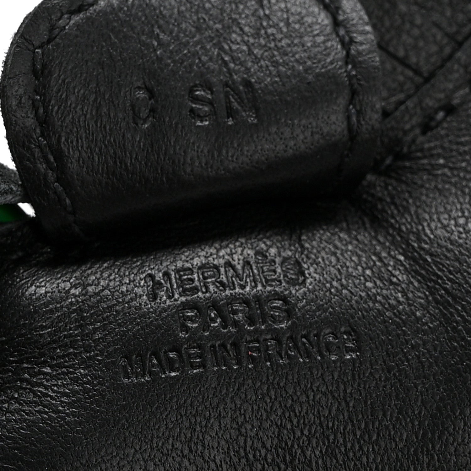 Hermes Milo Lambskin Grigri Rodeo Horse Bag Charm PM So Black 3 of 3