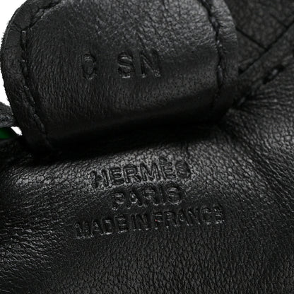 Hermes Milo Lambskin Grigri Rodeo Horse Bag Charm PM So Black 3 of 3