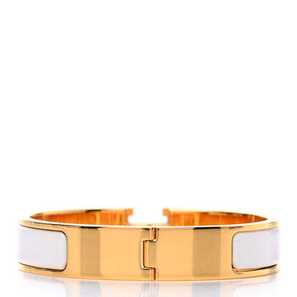 Hermes Enamel Narrow Clic Clac H Bracelet PM White 3 of 4