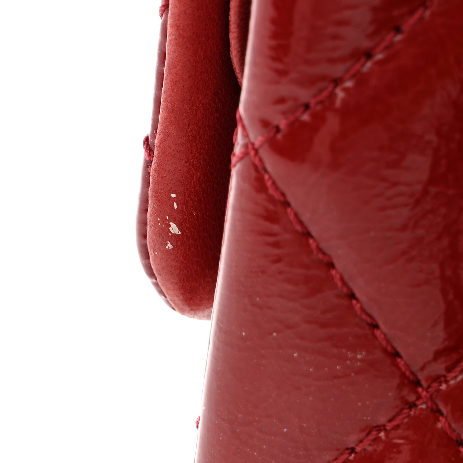 Chanel Aged Glazed Calfskin Quilted 2.55 Reissue 227 Flap Red 12 of 14