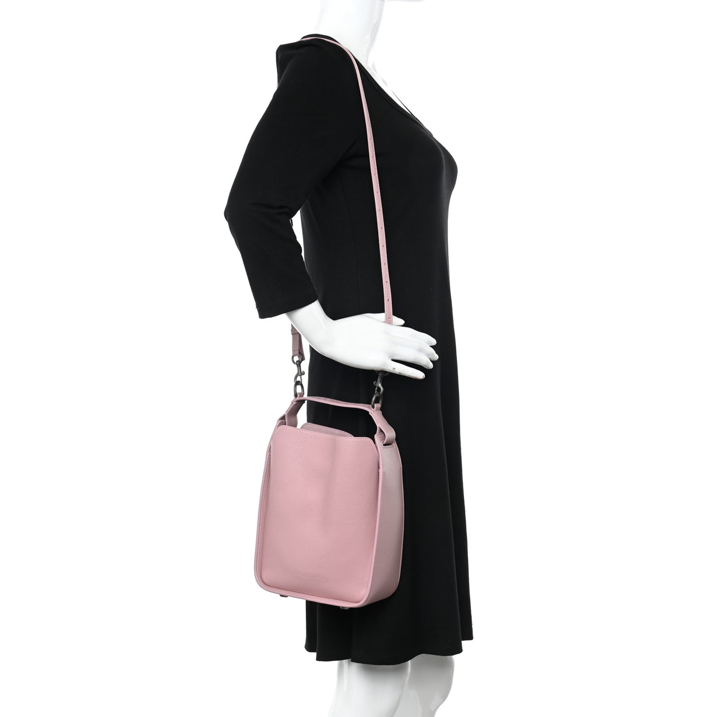Calfskin Logo Embossed XS Tool 2.0 North-South Tote Powder Pink