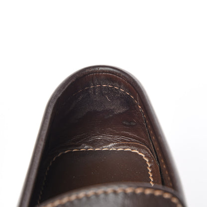 Louis Vuitton Calfskin Monte Carlo Moccasin Loafers 7 Cacao Brown 11 of 12