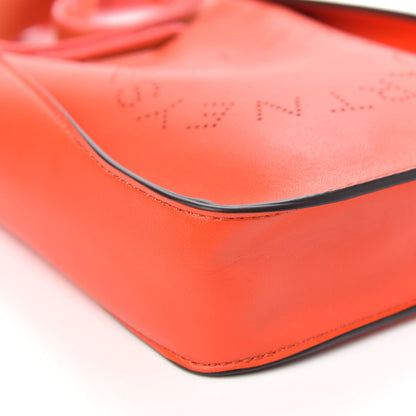 Stella McCartney Eco Alter Nappa Perforated Logo Tiny Crossbody Orange 7 of 8