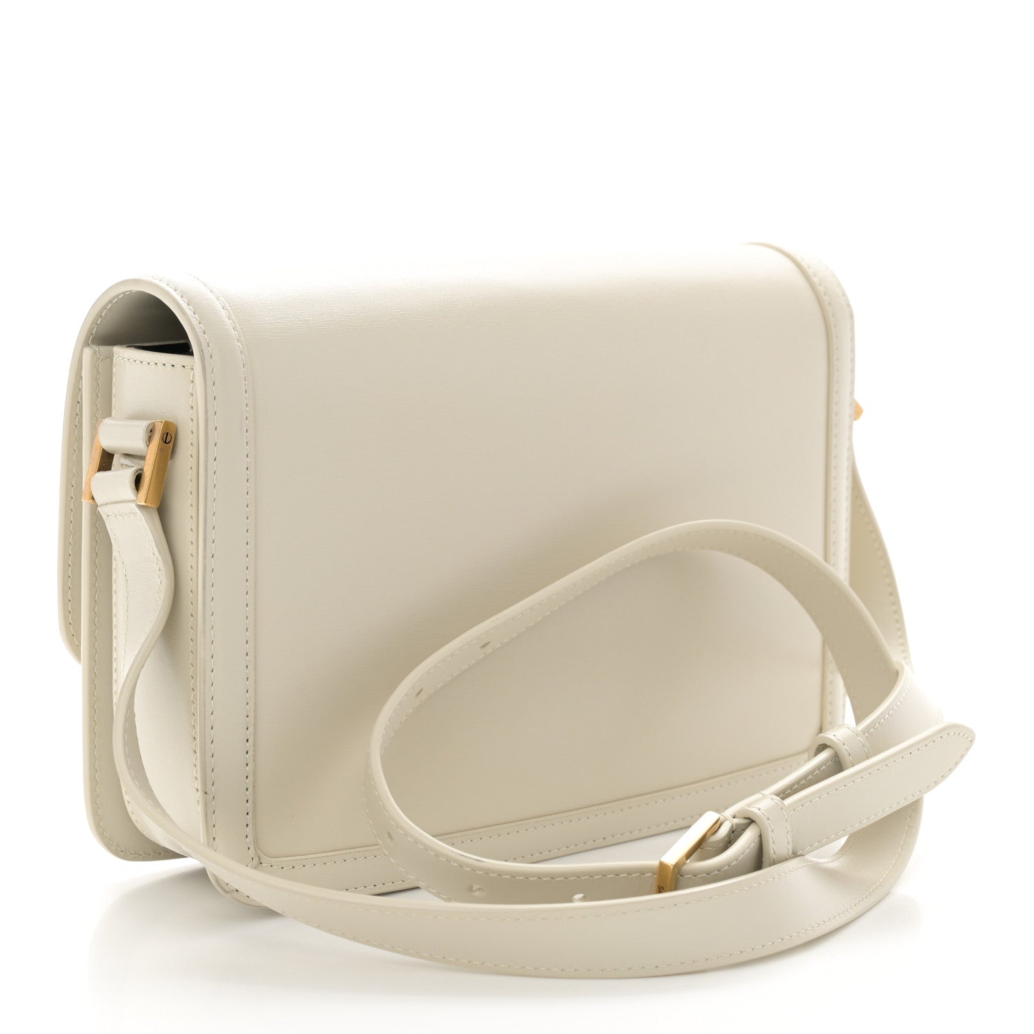 Saint Laurent Box Calfskin Monogram Medium Solferino Satchel Crema Soft 3 of 11
