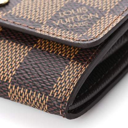 Louis Vuitton Damier Ebene Porte-Monnaie Plat Coin Purse 8 of 9