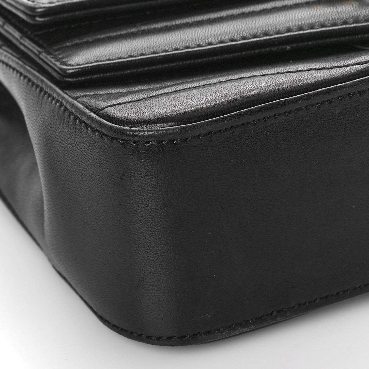 Saint Laurent Lambskin Matelasse Chevron Monogram Small Sulpice Bag Black 8 of 10