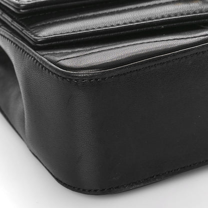 Saint Laurent Lambskin Matelasse Chevron Monogram Small Sulpice Bag Black 8 of 10