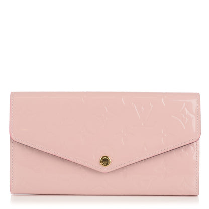 Louis Vuitton Vernis Sarah Wallet NM Rose Ballerine 1 of 9