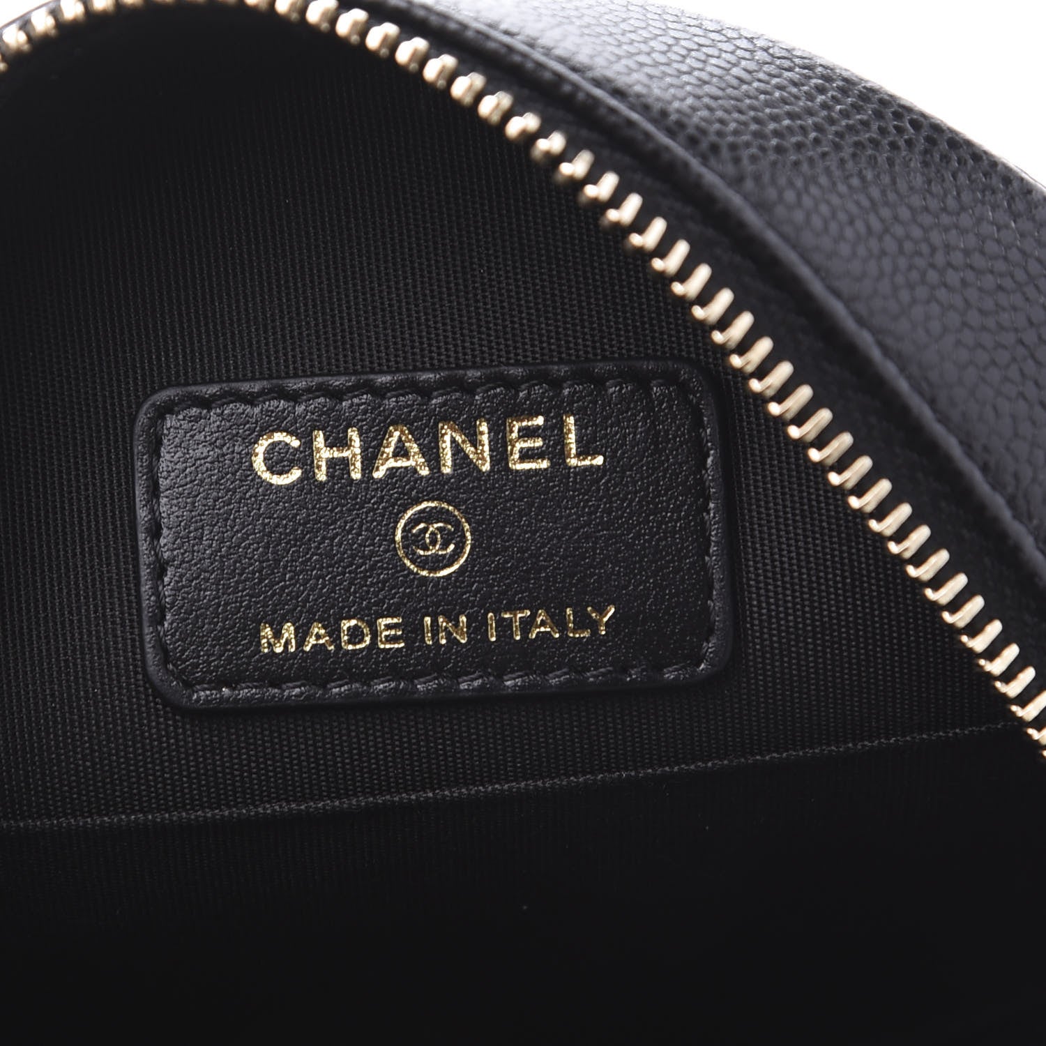 Chanel Caviar Quilted French New Wave Round Clutch With Chain Black 6 of 11
