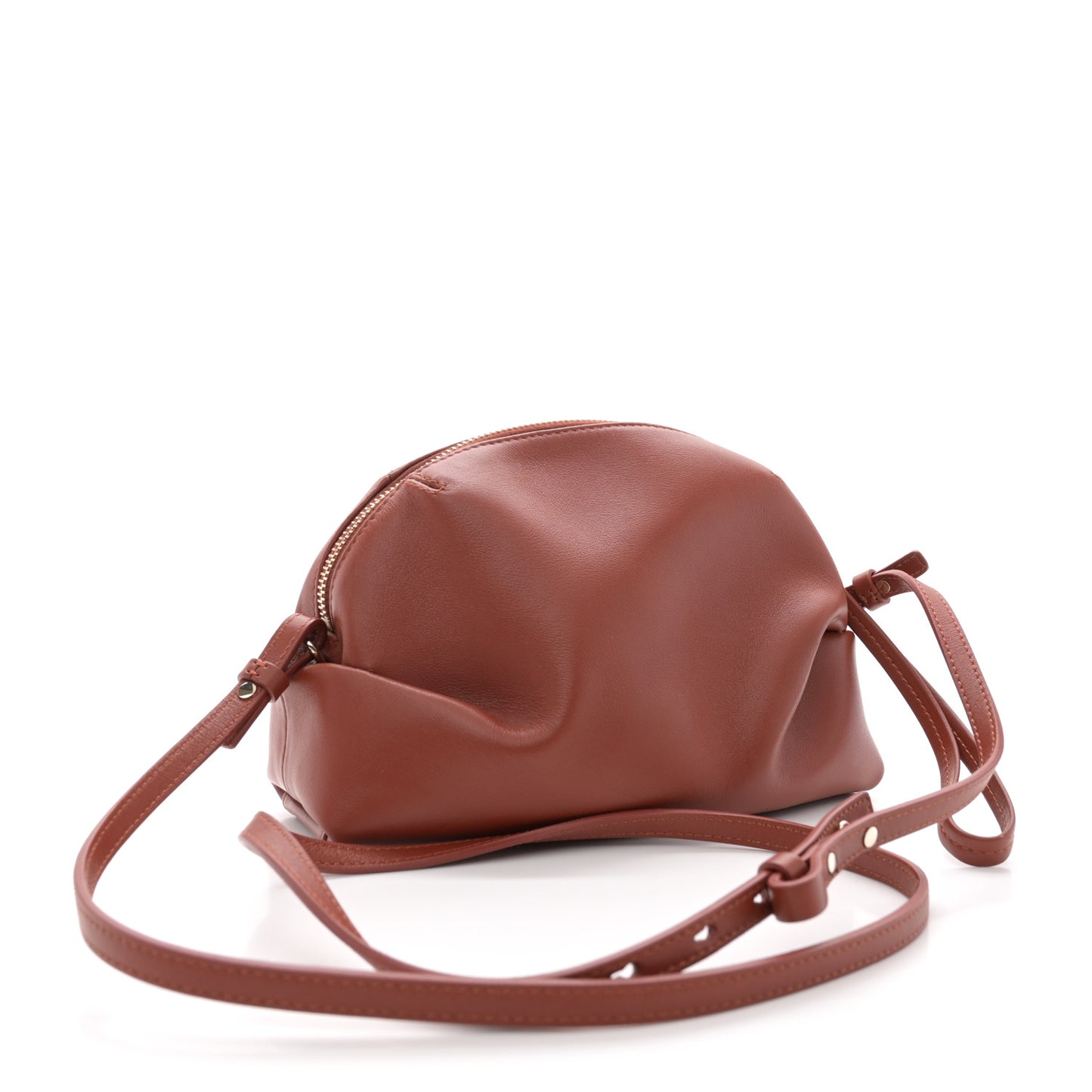 Calfskin Mini Judy Shoulder Sepia Brown