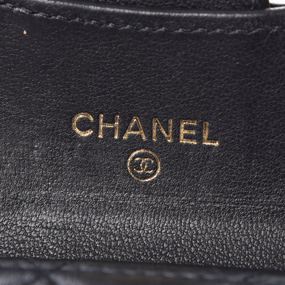 Chanel Aged Calfskin Quilted Reissue Flap Card Holder Black 6 of 9