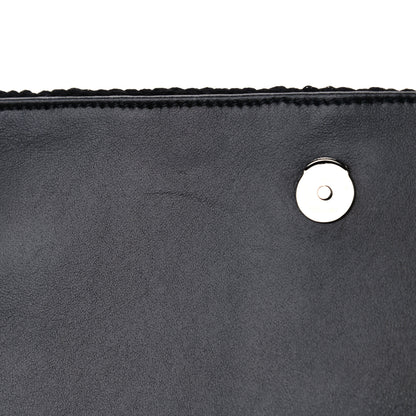 Saint Laurent Suede Monogram Medium Kate Whipstitch Shoulder Bag Black 7 of 10