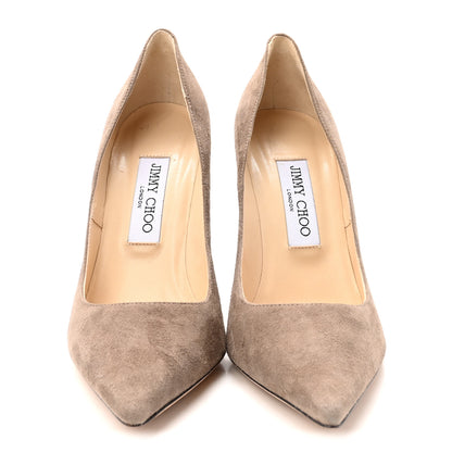 Jimmy Choo Suede Abel Pumps 37.5 Stone 3 of 9