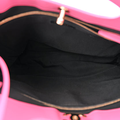 Chanel Calfskin Canvas Printed Medium 31 Shopping Bag Pink 5 of 10