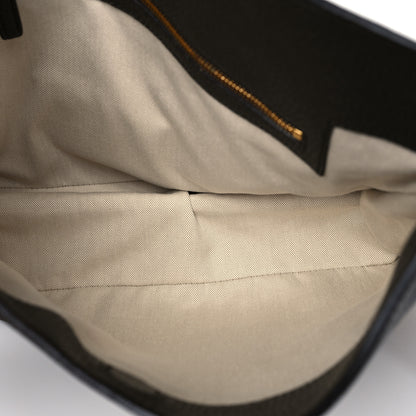 Tom Ford Pebbled Calfskin Alix Padlock Zip Hobo Bag Brown 6 of 10