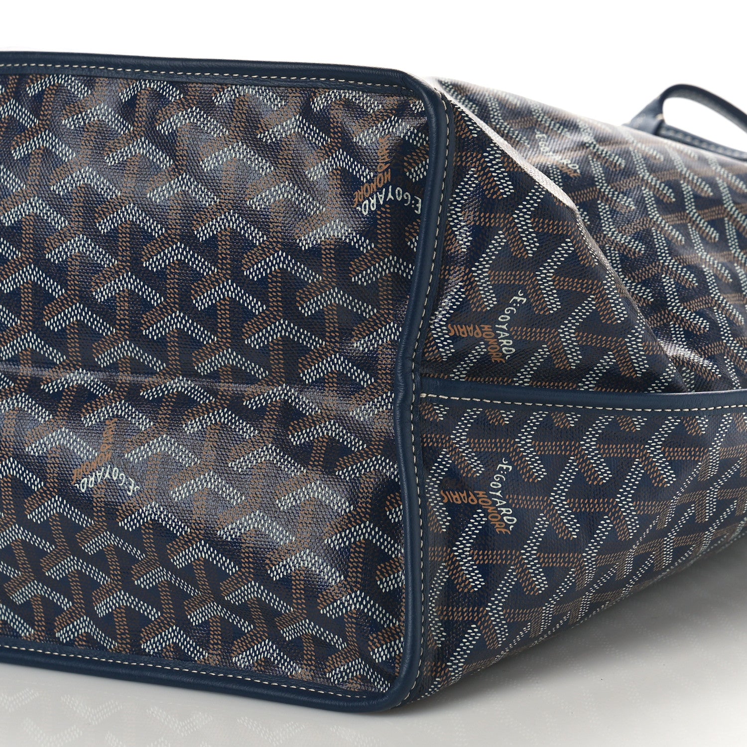 Goyard Goyardine Reversible Anjou GM Navy 9 of 9