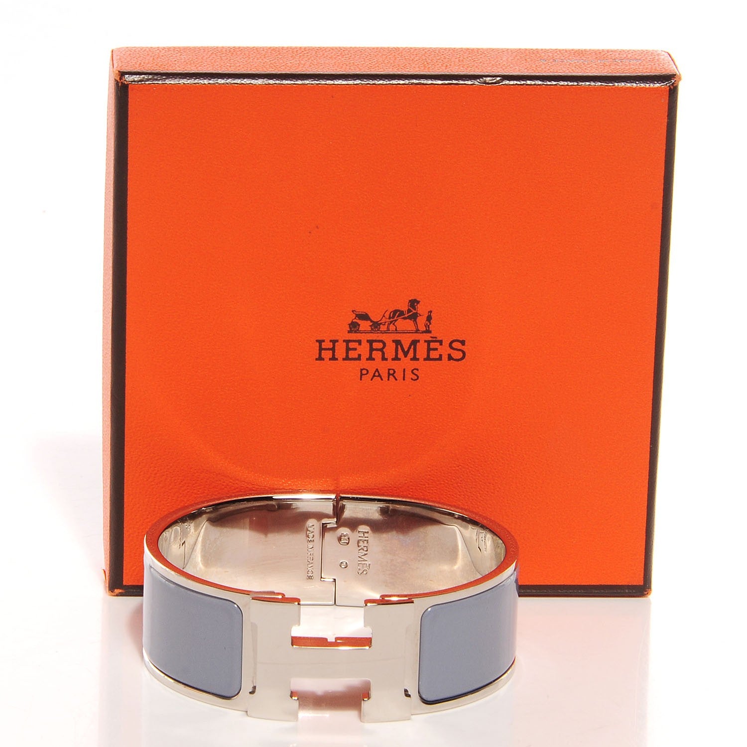 Hermes Enamel Wide Clic Clac H Bracelet PM Lin 3 of 5
