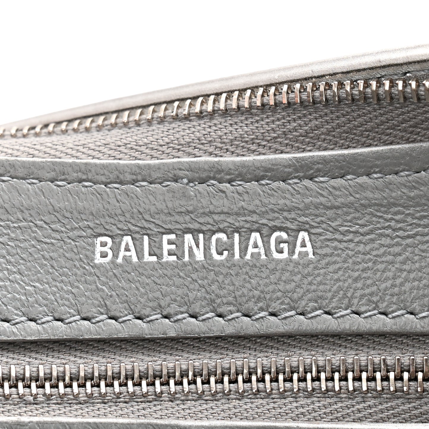 Metallic Calfskin Mary Kate Shoulder Bag Silver