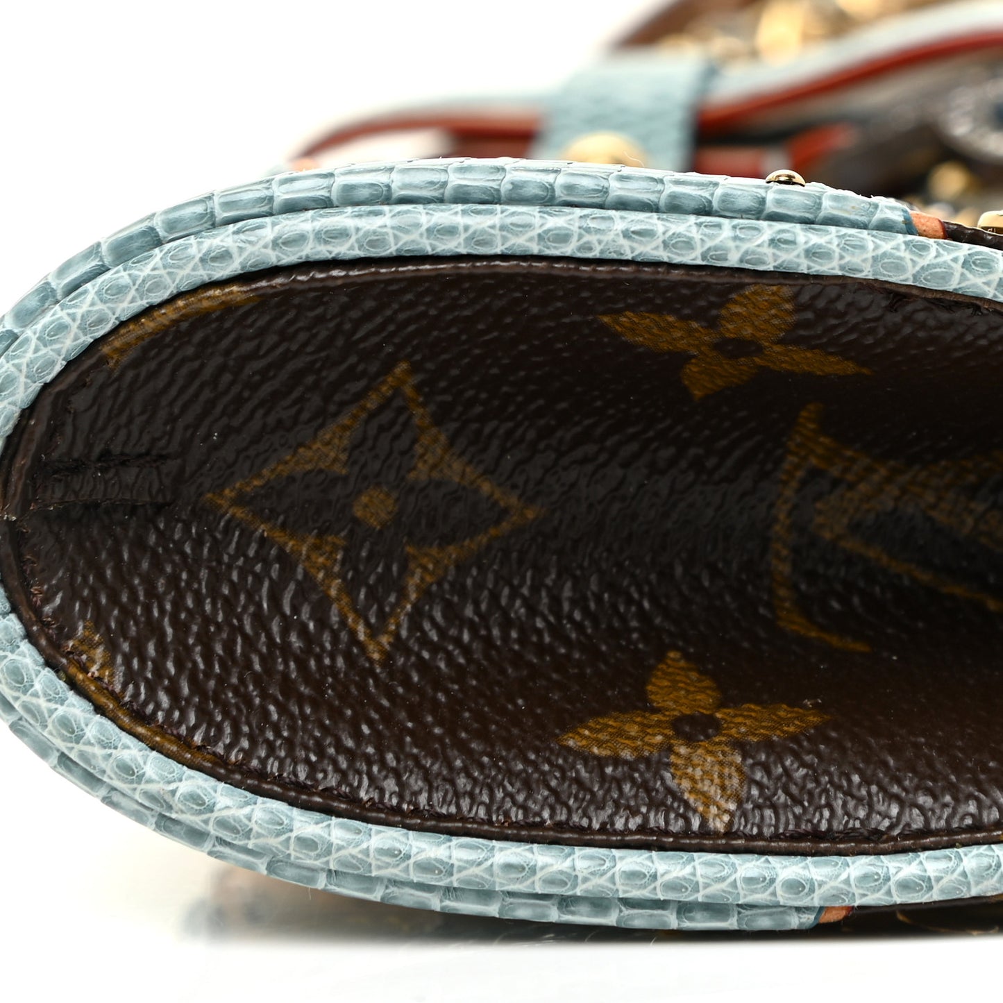 Monogram Lizard Embellished Les Extraordinaires Clutch