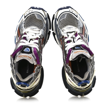 Balenciaga Mesh Rubber Womens Runner Sneakers 37 Multicolor 2 of 16