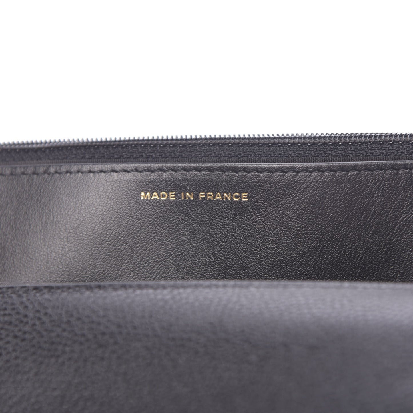Calfskin Crochet 19 Wallet On Chain WOC Black