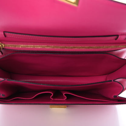 Celine Box Calfskin Medium Classic Box Flap Bag Hibiscus 5 of 8