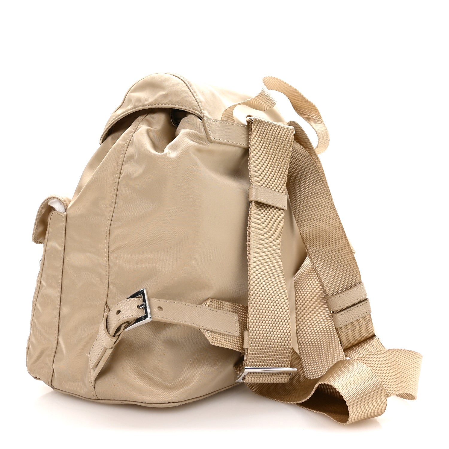 Prada Re-Nylon Saffiano Small Backpack Desert Beige 2 of 11