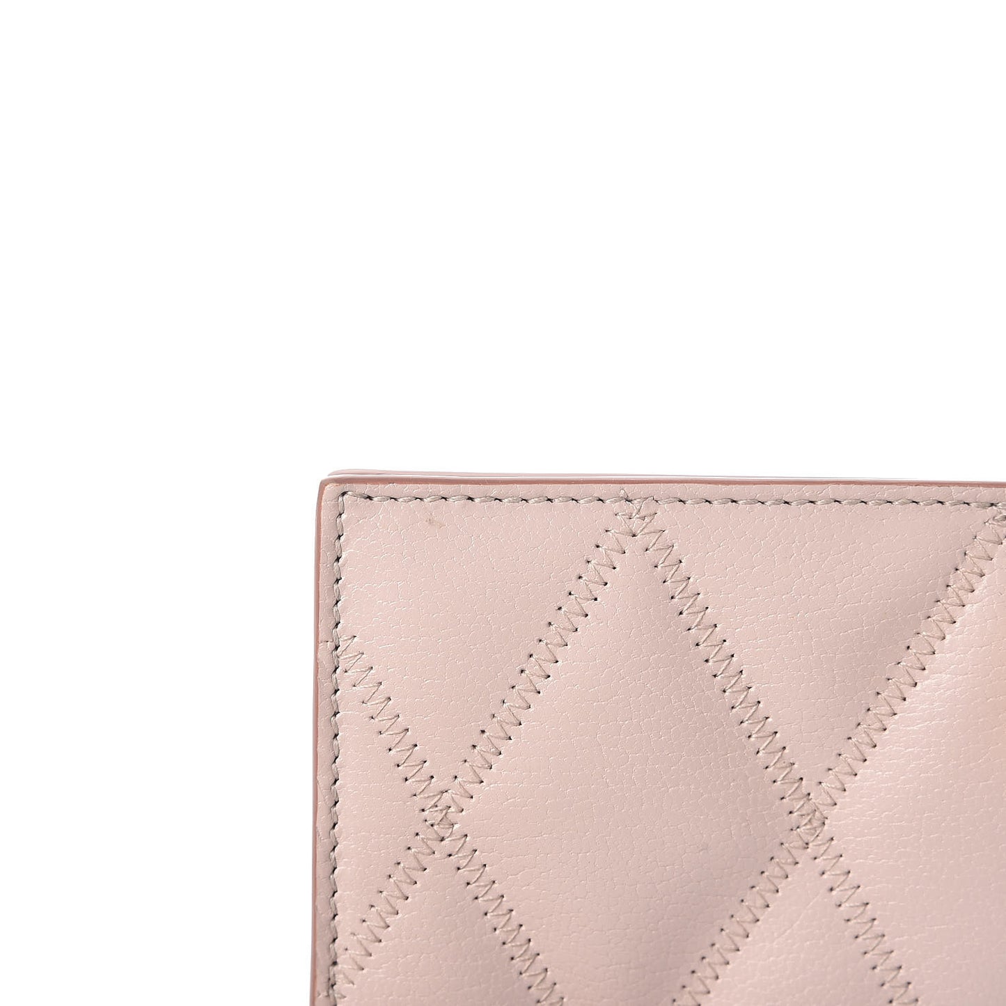 Goatskin Quilted GV3 Long Wallet Pink