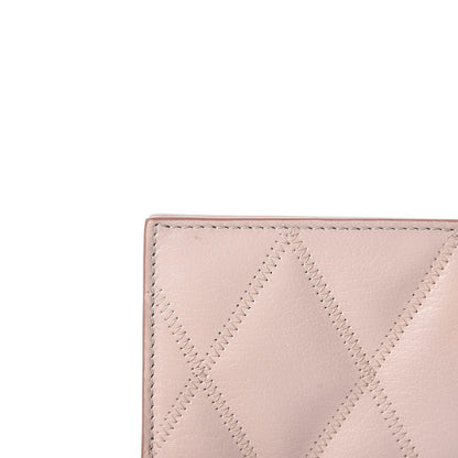 Givenchy Goatskin Quilted GV3 Long Wallet Pink 10 of 12