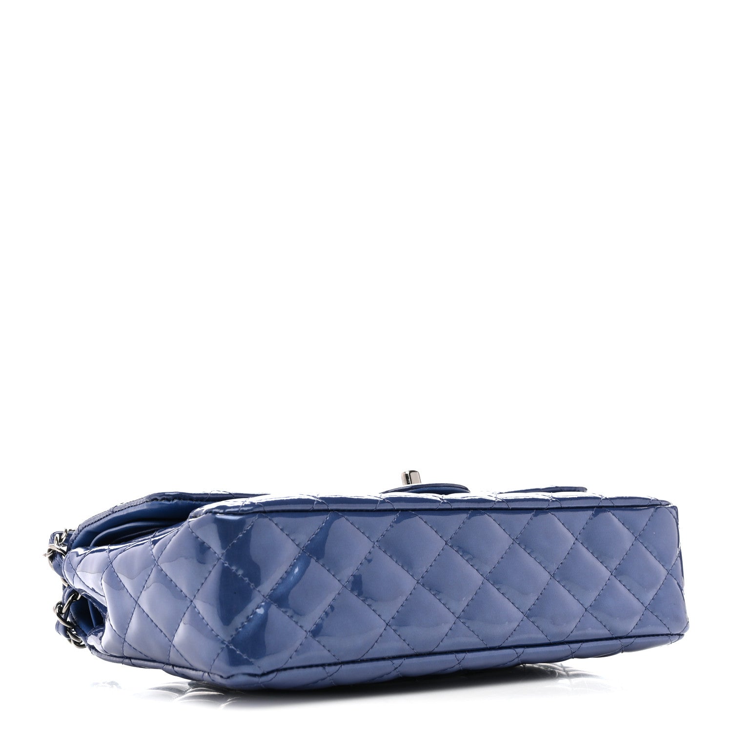 Chanel Patent Quilted Medium Double Flap Blue 1853210 – FASHIONPHILE