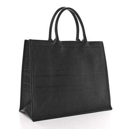 Christian Dior Calfskin Embossed Large Book Tote Black 3 of 18