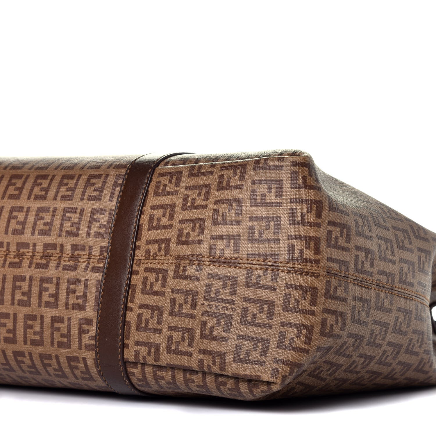 Fendi Zucchino Spalmati Vitello Tote Nocciola Castagna 9 of 11