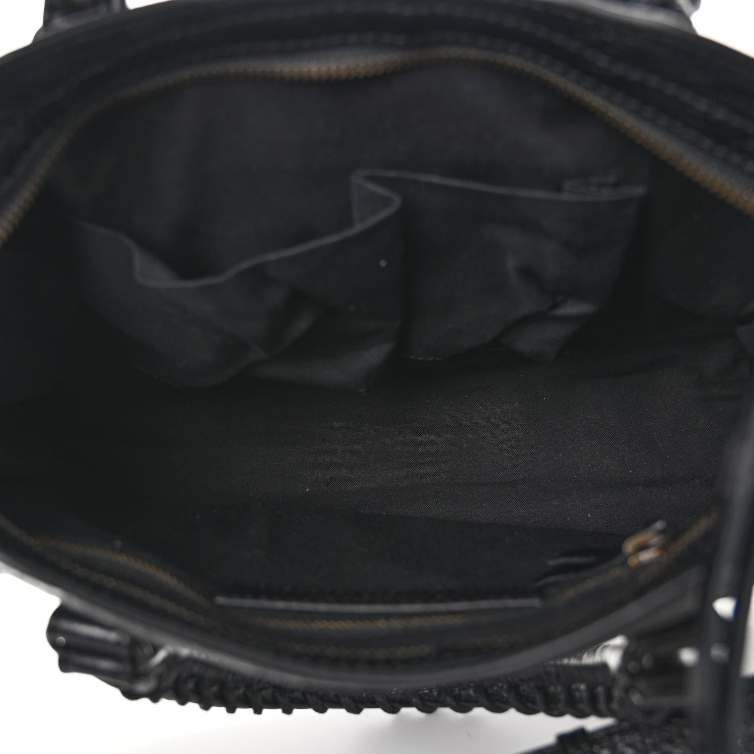 Balenciaga Agneau Classic Hardware S City Logo Strap Black White 5 of 9