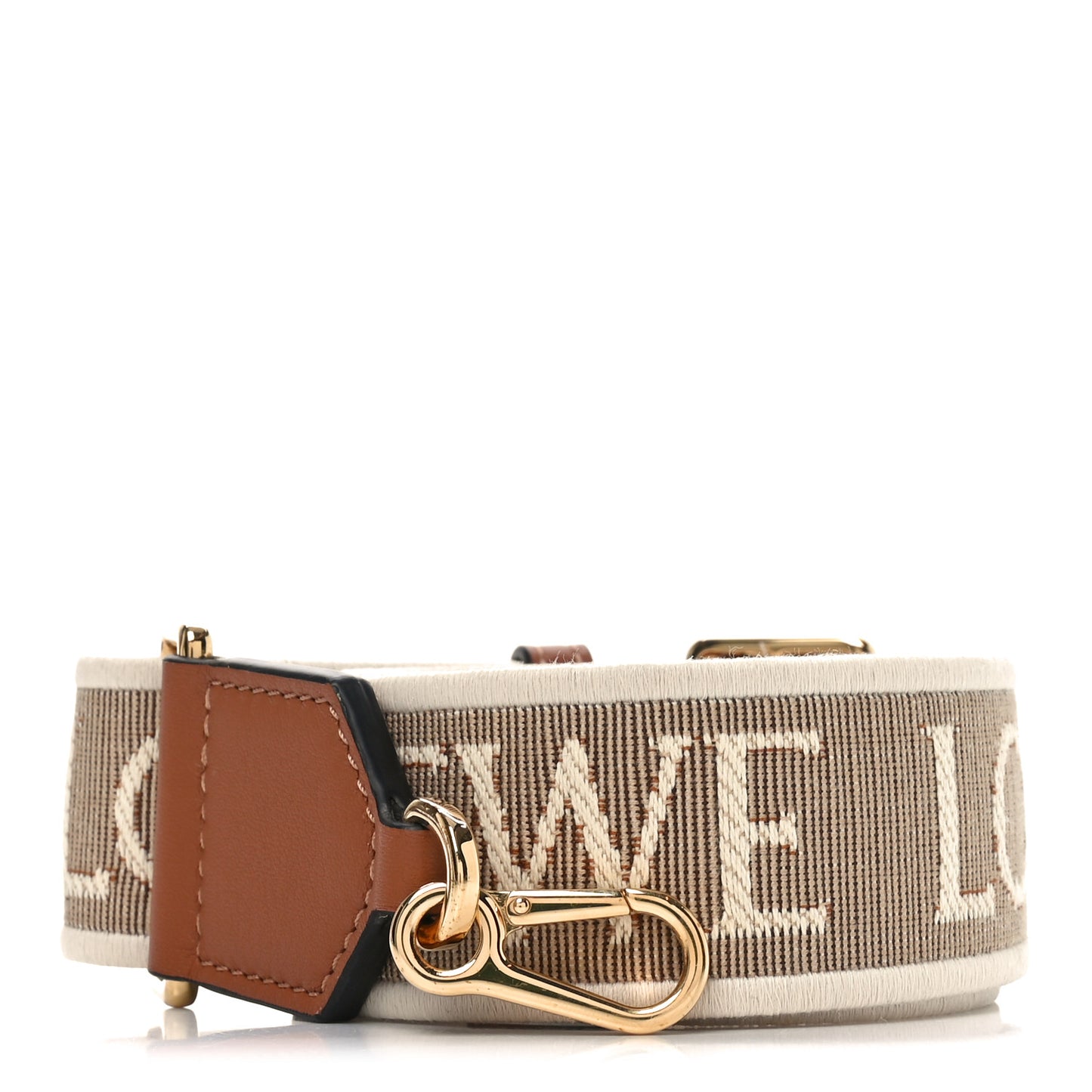 Calfskin Jacquard Anagram Strap Oak