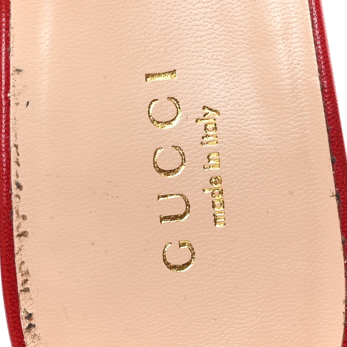 Calfskin Suede Interlocking G Chain Platform Sandals 40 New Cherry Red Wild Rose