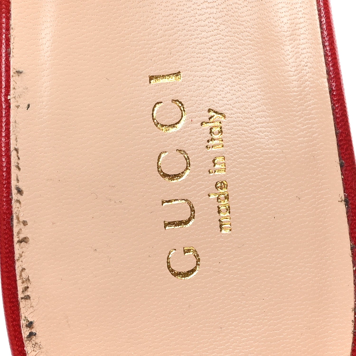 Gucci Calfskin Suede Interlocking G Chain Platform Sandals 40 New Cherry Red Wild Rose 8 of 8