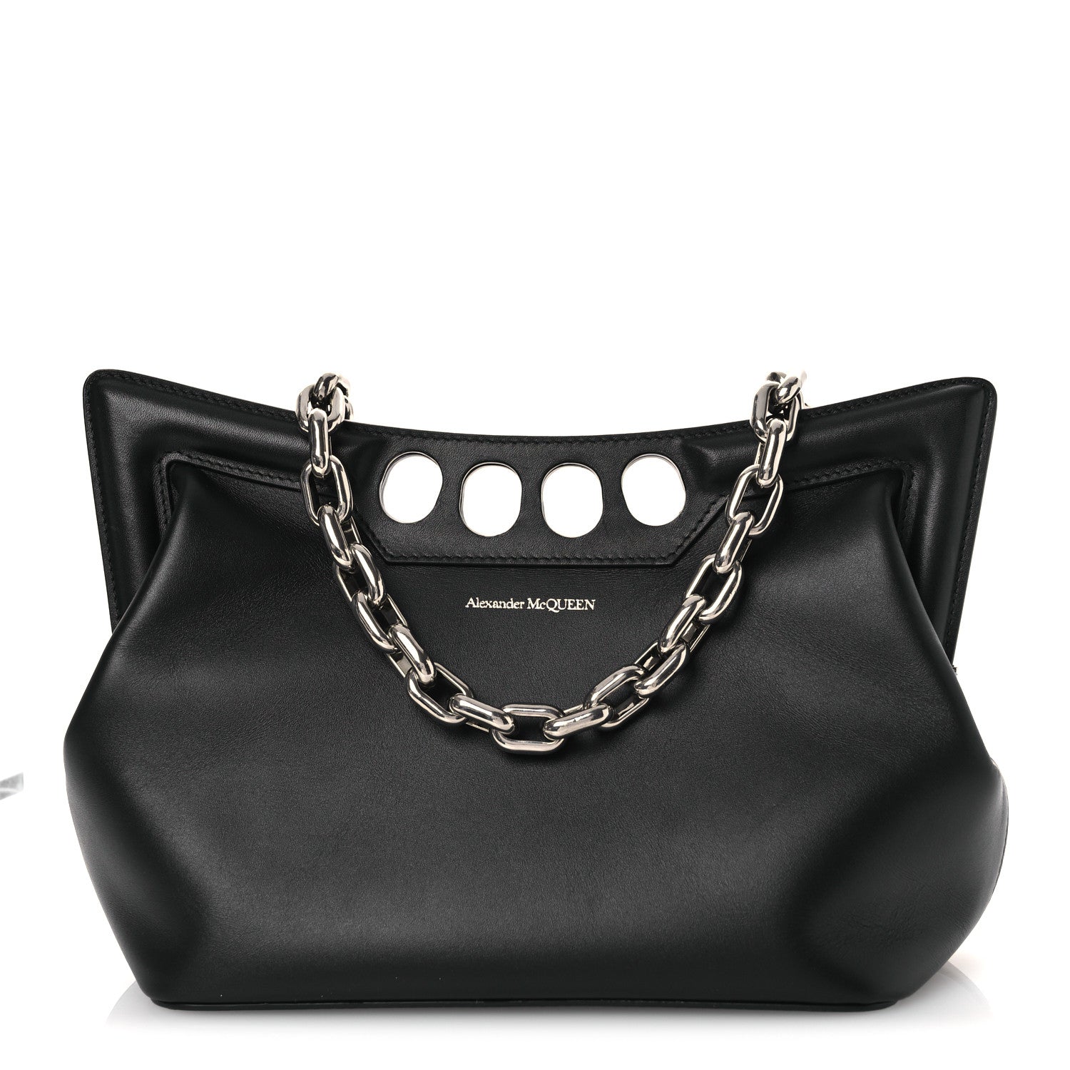 Alexander McQueen Calfskin The Peak Small Bag Black 1 of 11