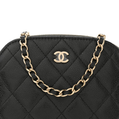 Chanel Caviar Quilted Classic Clutch with Chain Black 8 of 12