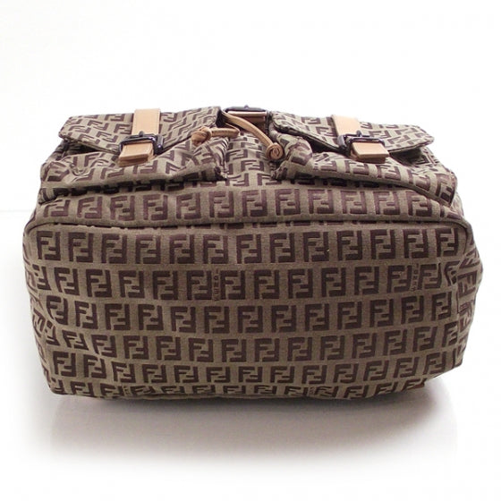 Leather Zucchino Beige Backpack