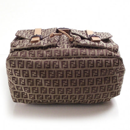 Fendi Leather Zucchino Beige Backpack 4 of 9